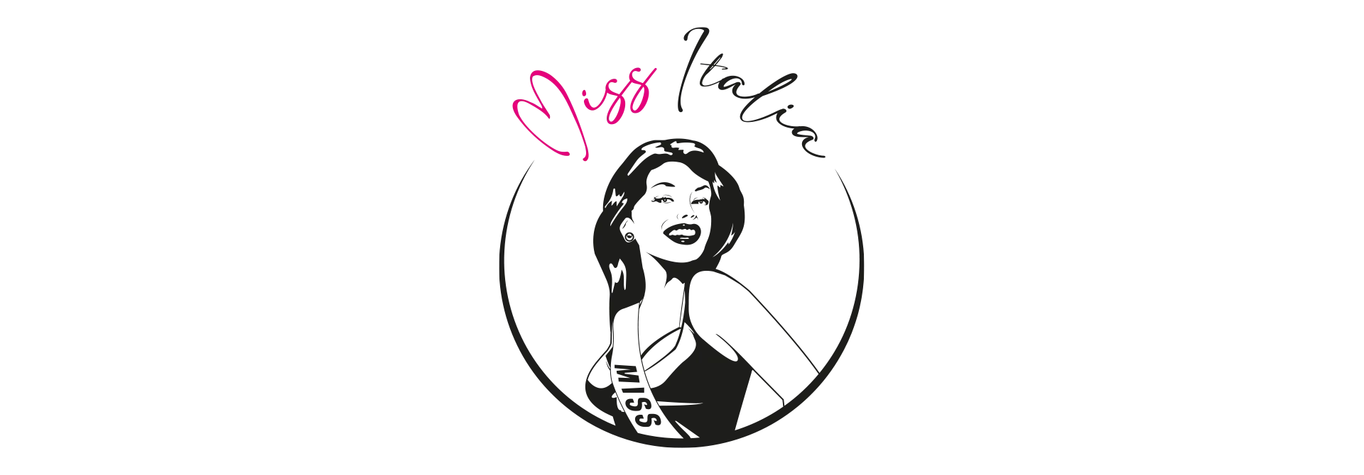 Logo Miss Italia en typographie élégante, représentant une identité visuelle féminine et moderne.